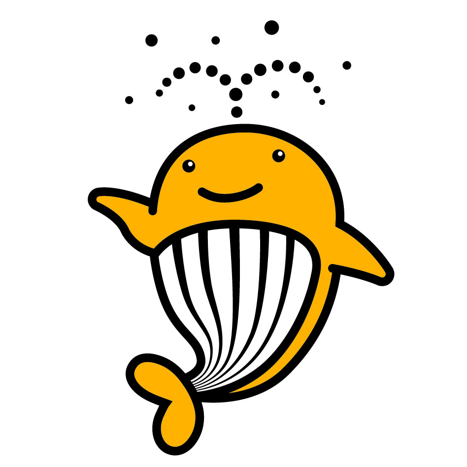サマージャンボ宝くじのクジラのイラスト