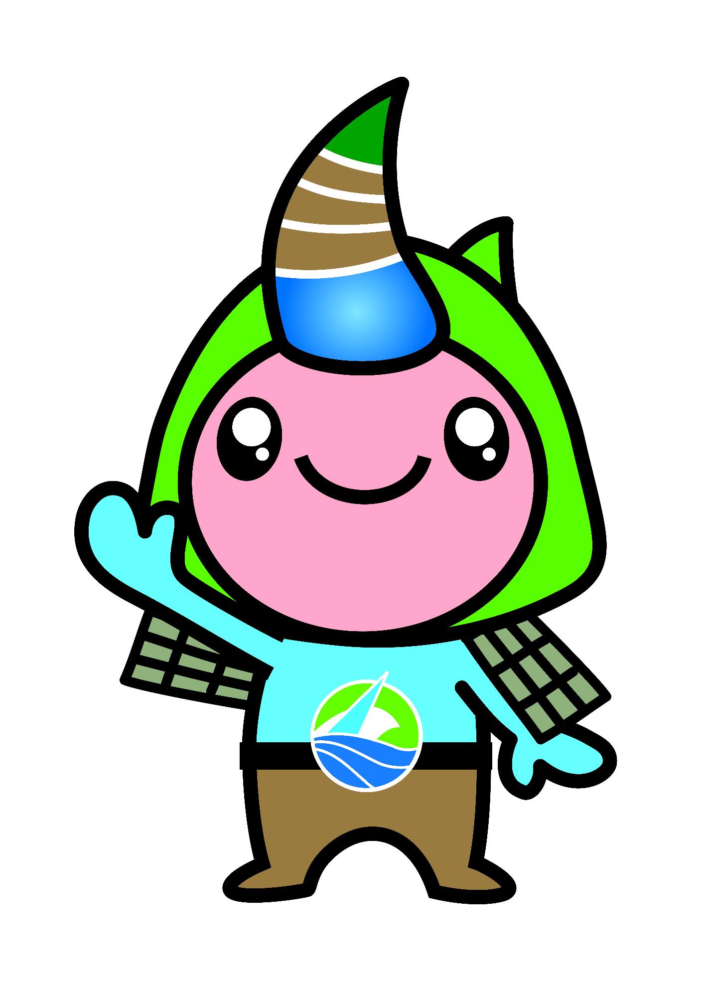 香美町のジオパークをPRするゆるキャラ、ジオンくんのイラスト