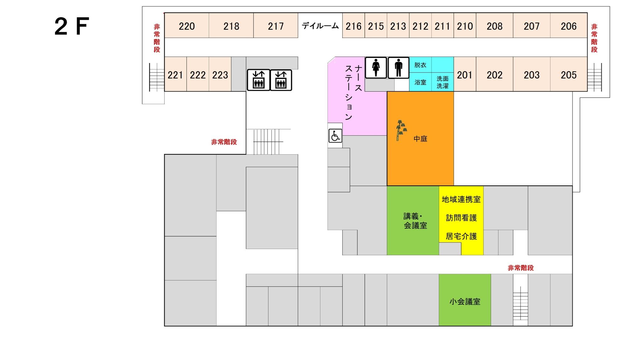 フロアーマップ 2階