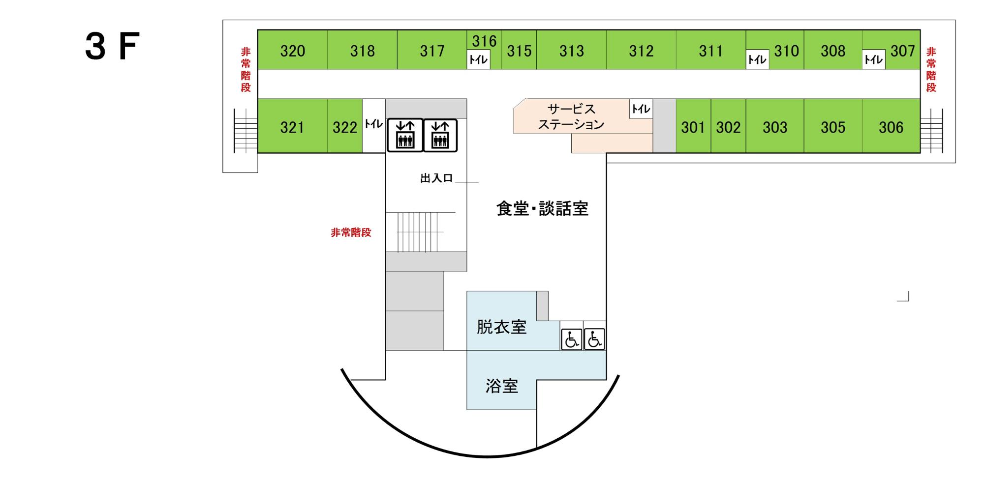 フロアーマップ 3階