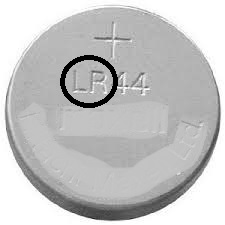 +LR44と記載された灰色のボタン型電池の写真