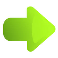 黄緑色の右向き矢印のイラスト